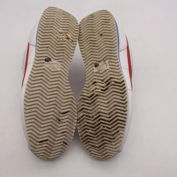 Nike Cortez Forrest Gump Leather White Red Blue Men's 8.5 Sneakers 819719-103
